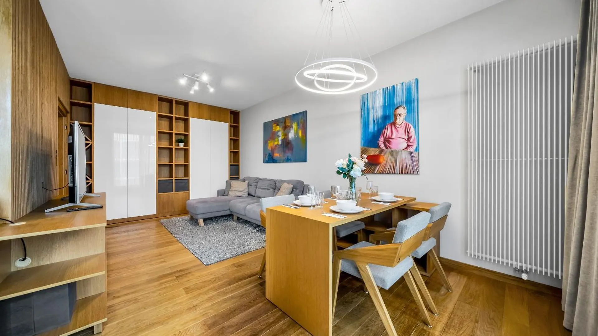 Warsaw Kolejowa Apt - Parking, Balcony, Workspace - By Rentujemy